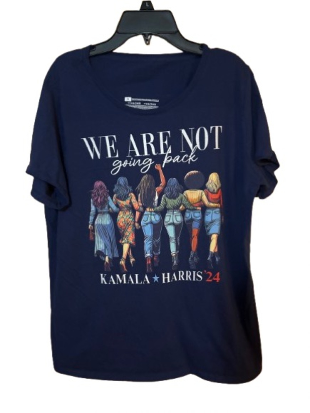 Womens "WE ARE NOT going back" 1X T- Shirt